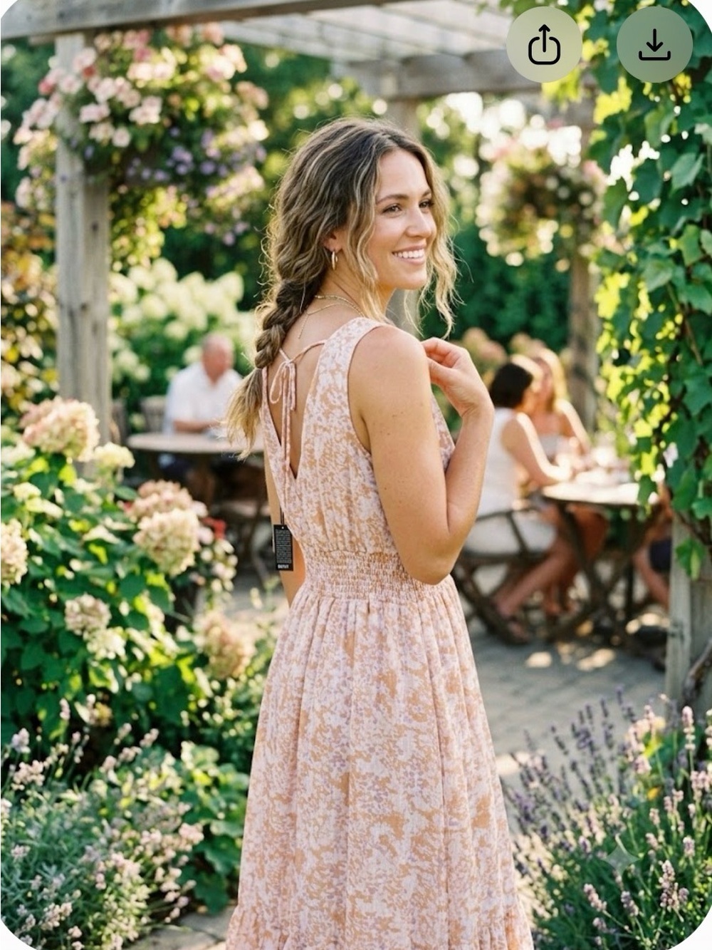 Devoted NWT Floral Smocked Maxi Dress